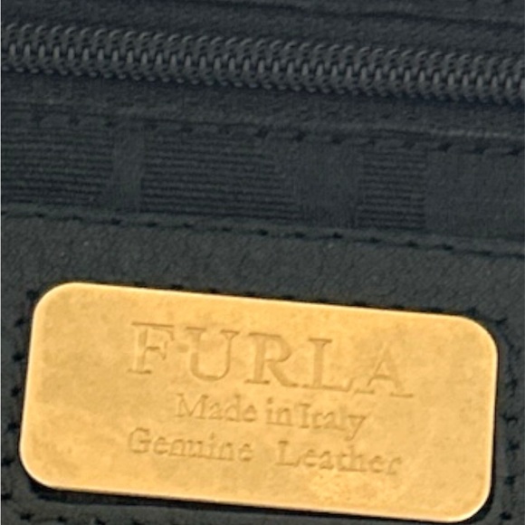 Furla Rouged Black Leather Handbag - Picture 9 of 12
